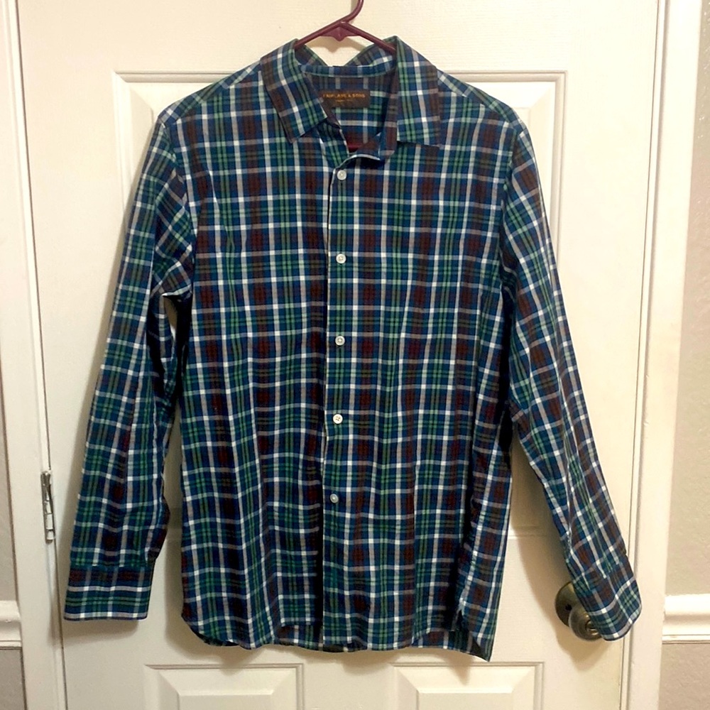Slim Fit Tartan Button Up Shirt